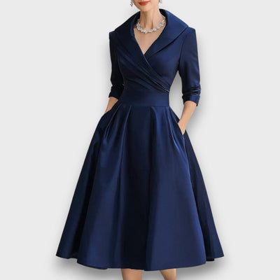Lina – Robe midi satinée