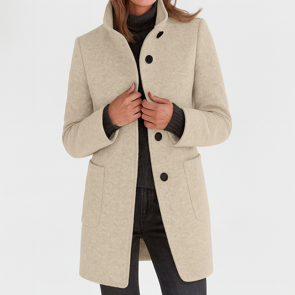 Noémie™ | Manteau femme à col montant