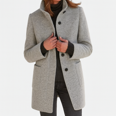 Noémie™ | Manteau femme à col montant