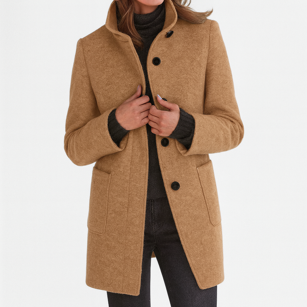 Noémie™ | Manteau femme à col montant