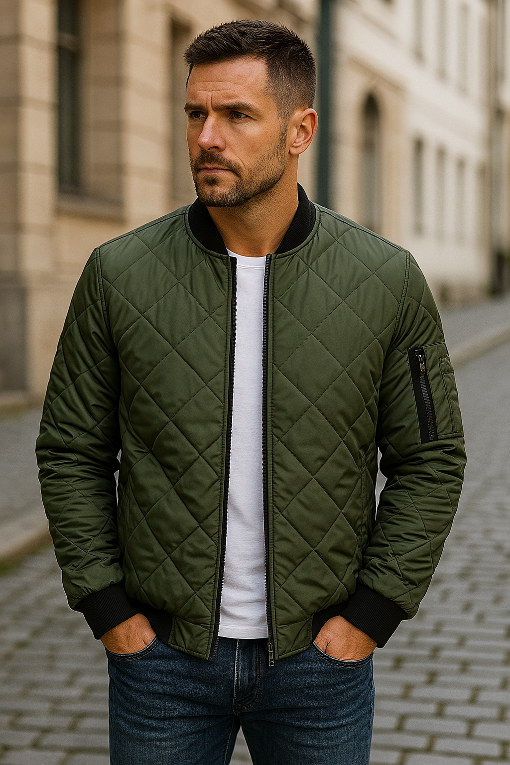 Maxime | Veste matelassée en losanges pour un style sans effort