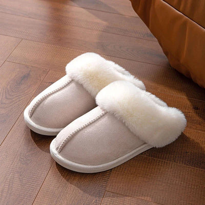 Chioraé – Chaussons en fourrure antidérapants pour l’hiver