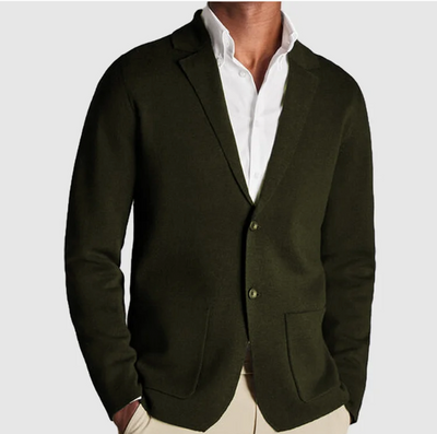 Oliver - Blazer en tricot confortable avec fermeture à boutons à l'avant