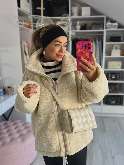 KAJA – Manteau en Teddy Doux