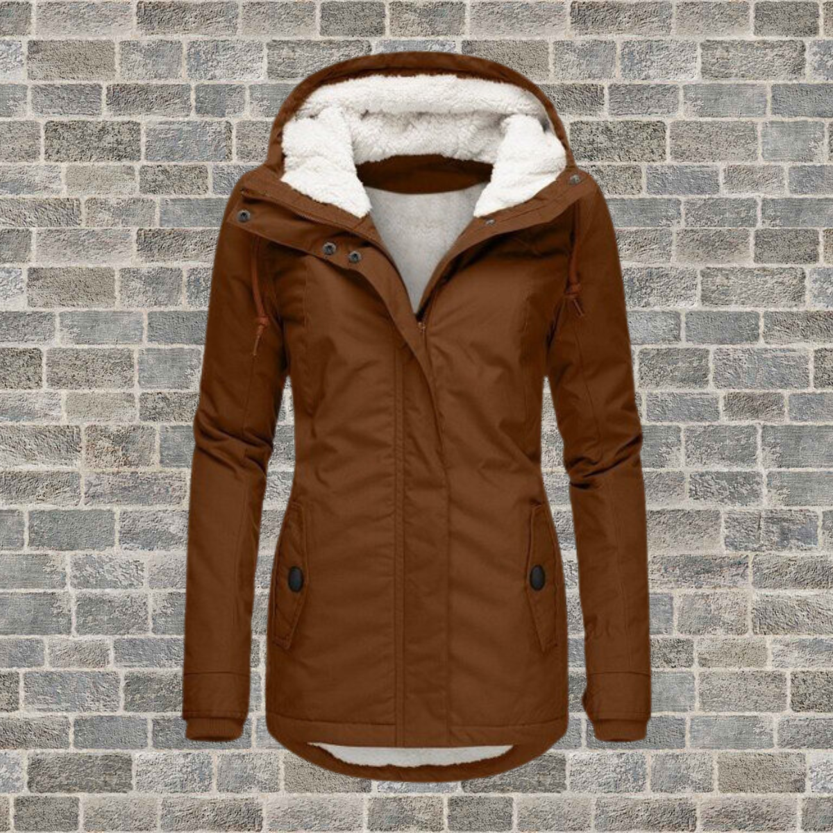 Winnie | Manteau en coton élégant et chaud avec doublure