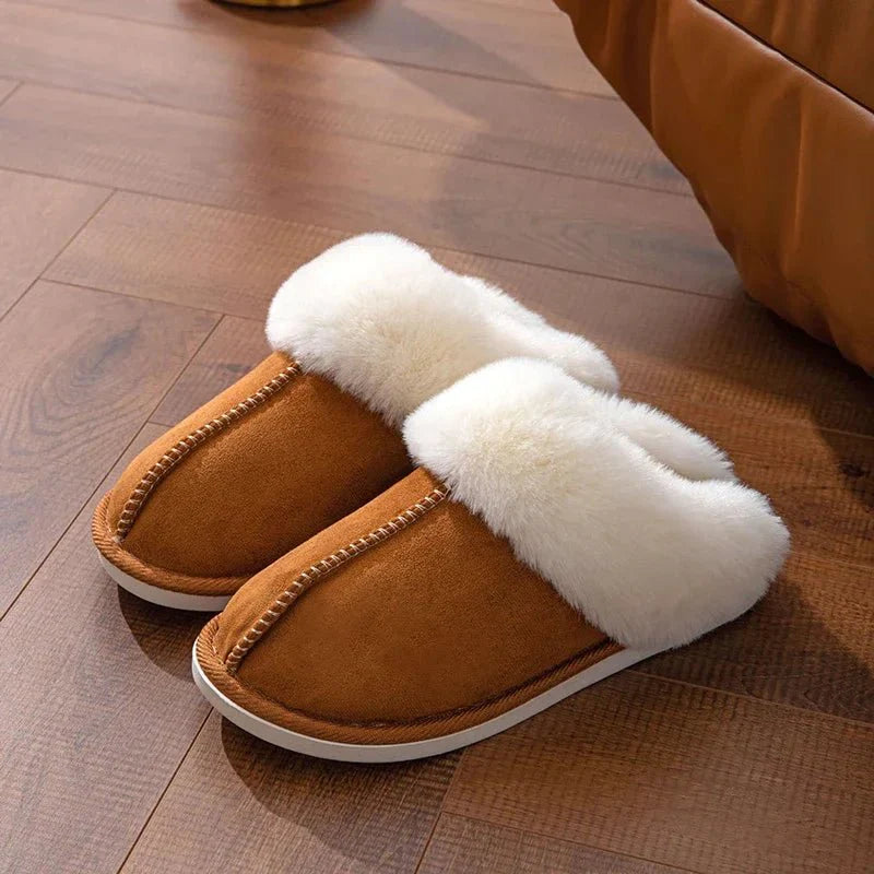Chioraé – Chaussons en fourrure antidérapants pour l’hiver