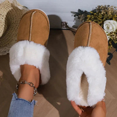 Chioraé – Chaussons en fourrure antidérapants pour l’hiver