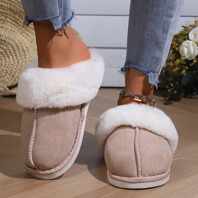Chioraé – Chaussons en fourrure antidérapants pour l’hiver