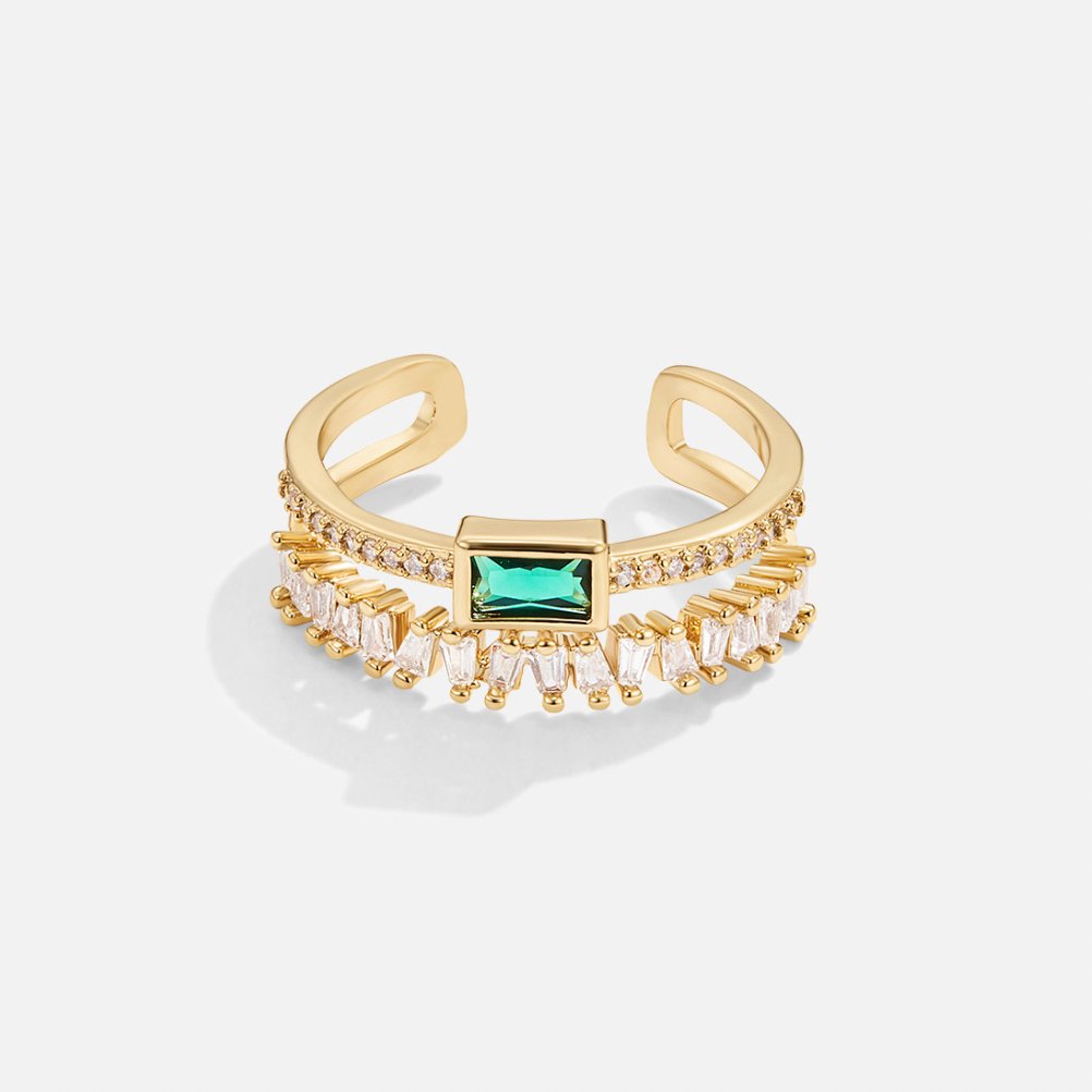 Bliss - Bague en cristal strié