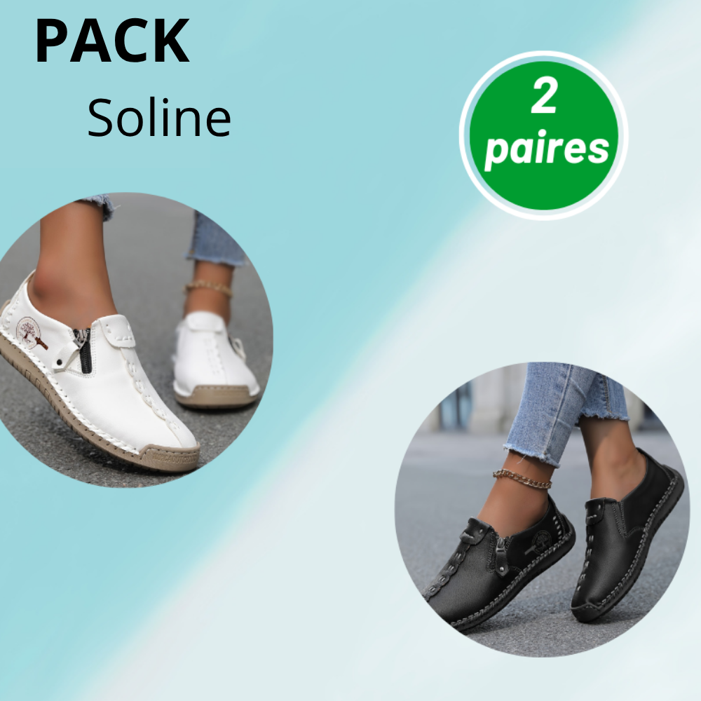 Soline™ – Chaussures en cuir confortables et légères pour femmes